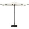 vidaXL Aiatelgi koos alusega 270 x 270 cm Pol&uuml;ester Ristk&uuml;lik Kreemjas