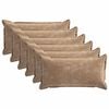 vidaXL Diivanipadi 6 pcs HOUTEN Pruun 40 x 80 cm &Scaron;en&uuml;&uuml;lfabric