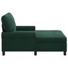 vidaXL Chaise Lounge padjaga Tume rohelise 91 x 157 x 91 cm Samet
