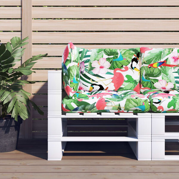 vidaXL euroalustest diivani istmepadjad 3 tk, mitmev&auml;rviline, kangas