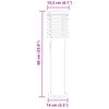 vidaXL pistikupesaga &otilde;ue lambipost, must, 60 cm, roostevaba teras