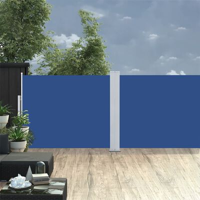 vidaXL lahtitõmmatav külgsein, sinine, 140 x 1000 cm