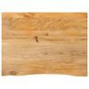 vidaXL lauaplaat, naturaalse servaga, 90 x 60 x 2,5 cm, mangopuit