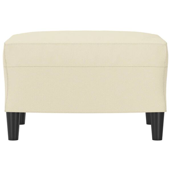 vidaXL jalapink, kreemjas, 60 x 50 x 41 cm, kunstnahk