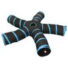 vidaXL kassitunnel 5-suunaline must ja sinine 25 cm pol&uuml;ester