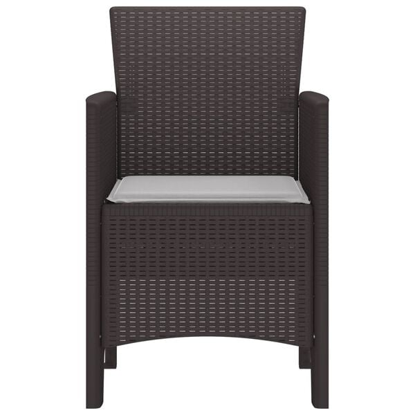 vidaXL Aia tool padjaga 2 pcs Pruun 53 x 49 x 85 cm Polüpropüleen