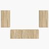 vidaXL TV seinakapikomplekt 4 pcs Sonoma tamm Tehispuit