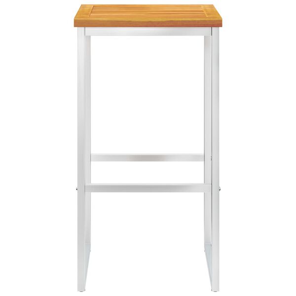 vidaXL aiatoolid, 4 tk, toekas akaatsiapuit ja roostevaba teras