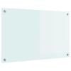 vidaXL Kögi Splashback Valge 80 x 50 cm karastatud klaas