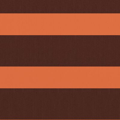 vidaXL rõdusirm, oranž ja pruun, 75 x 400 cm, oxford-kangas