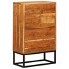 vidaXL Kummut sahtliga Neutraalne 55 x 30 x 90 cm Tugev akatsiapuu