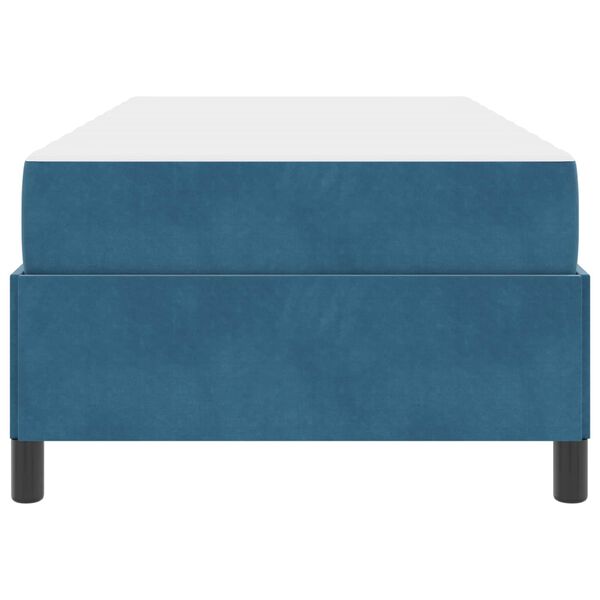 vidaXL Voodi raam madratsiga Tumesinine 90 x 190 cm kangas