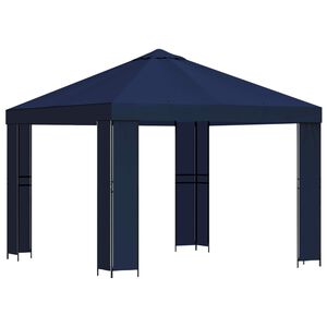 vidaXL Paviljon 3 x 3 m Sinine Pol&uuml;ester ja teras 190 gsm