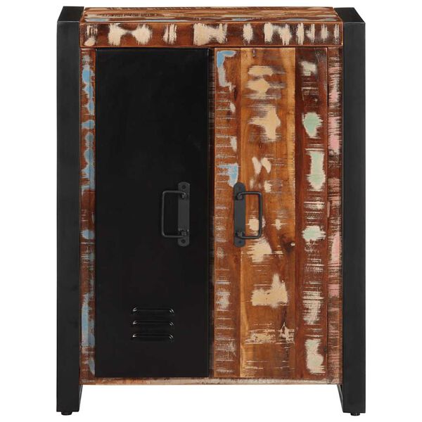 vidaXL puhvetkapp Mitmev&auml;rviline 55x35x70 cm Taaskasutatud t&auml;ispuit