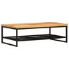 vidaXL Kohvilaud Pruun ja must 110 x 55 x 35 cm Tugev mango puu
