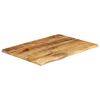 vidaXL lauaplaat, 80 x 60 x 2,5 cm, naturaalsete servadega, mangopuit