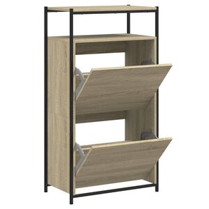vidaXL jalatsikapp, Sonoma tamm, 60 x 34 x 112 cm, tehispuit