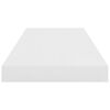 vidaXL seinariiulid, 4 tk, kõrgläikega valge, 60 x 23,5 x 3,8 cm MDF