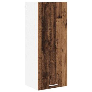 vidaXL Seinakapp ladustamisega Vana puit 40 x 31 x 100 cm Tehispuit