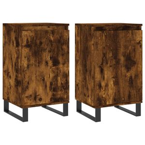 vidaXL puhvetkapid 2 tk, suitsutatud tamm, 40 x 35 x 70 cm, tehispuit