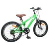 vidaXL Kids Mountain Bike 20 Tolli 6-Speed 5-8 aastastele Roheline