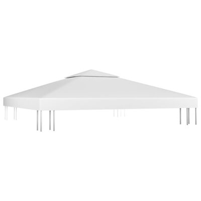 vidaXL kahekordne varjualuse katus 310 g/m² 3 x 3 m, valge
