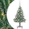 vidaXL Kunstlik j&otilde;ulupuu lumeja fluffiga koos LED-valgusega 120 cm
