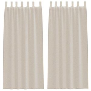 vidaXL Voile Kardin 2 pcs Liivakarva 225 x 140 cm Polüester