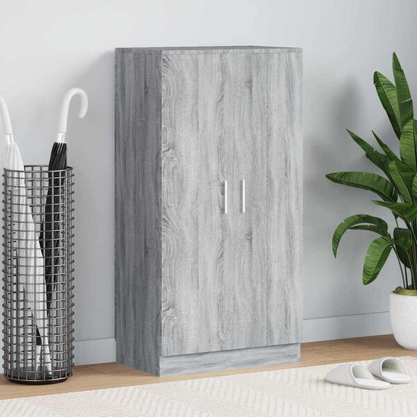 vidaXL kingakapp, hall Sonoma tamm, 55 x 35 x 108 cm, tehispuit