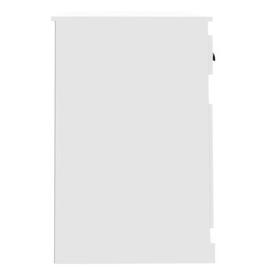 vidaXL sahtliga kirjutuslaud, valge, 115 x 50 x 75 cm, tehispuit