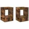 vidaXL Otsalaud 2 tk Suitsetatud tamm 40 x 40 x 56 cm Tehispuit
