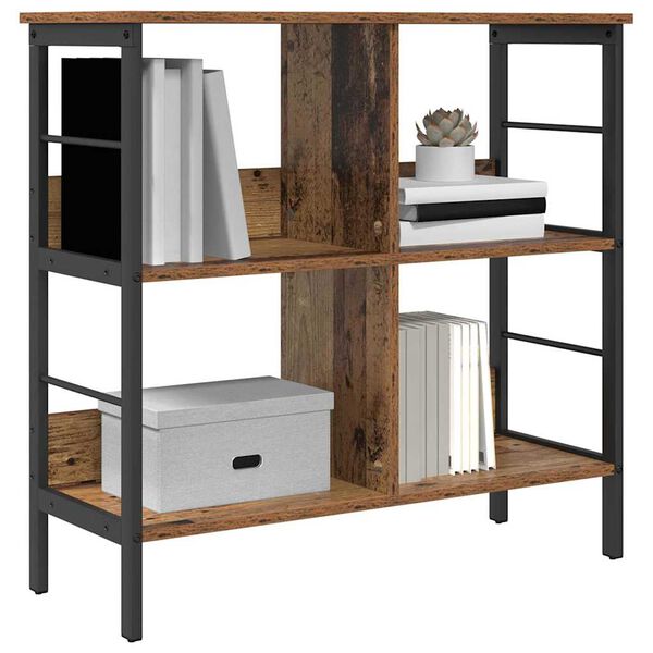 vidaXL Raamatukapp Vana puit 82 x 32 x 79 cm Tehispuit