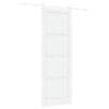 vidaXL Libisev uks Valge 83 x 232 cm Toekas m&auml;nnipuit