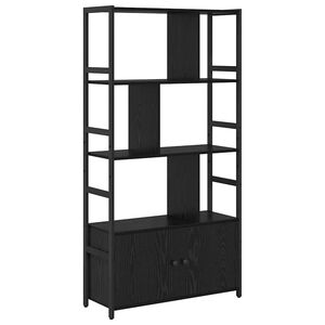 vidaXL Raamatukapp 80 x 30 x 155,5 cm Tehispuit Must tamm