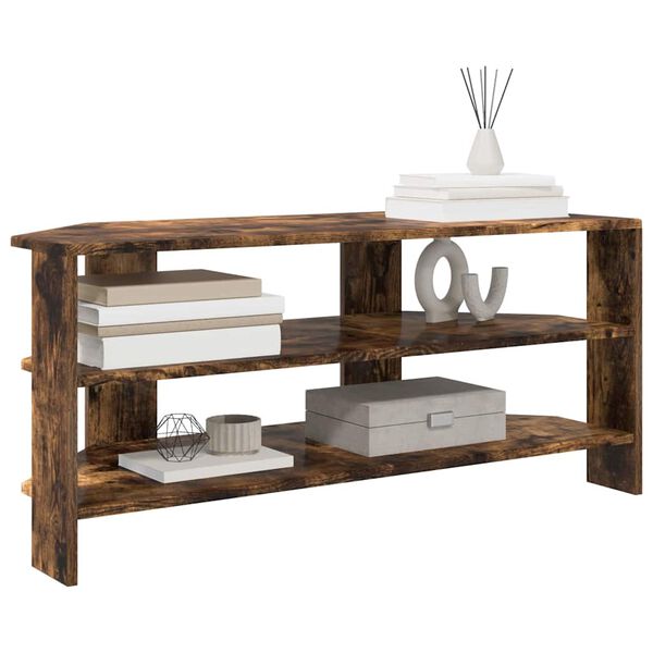 vidaXL NurgakappTVjaoks Suitsetatud tamm 102x40,5x45cm Tehispuit