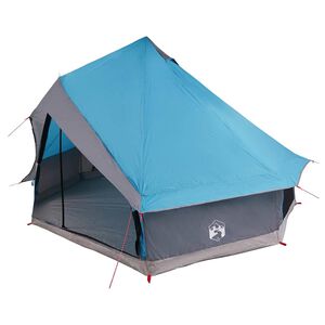 vidaXL Tipi telk katusega ladustamisega Sinine 400 x 346 x 250 cm taft