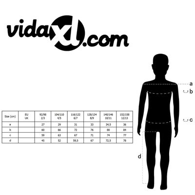 vidaXL laste 3-osaline ülikond, suurus 128/134, tumesinine