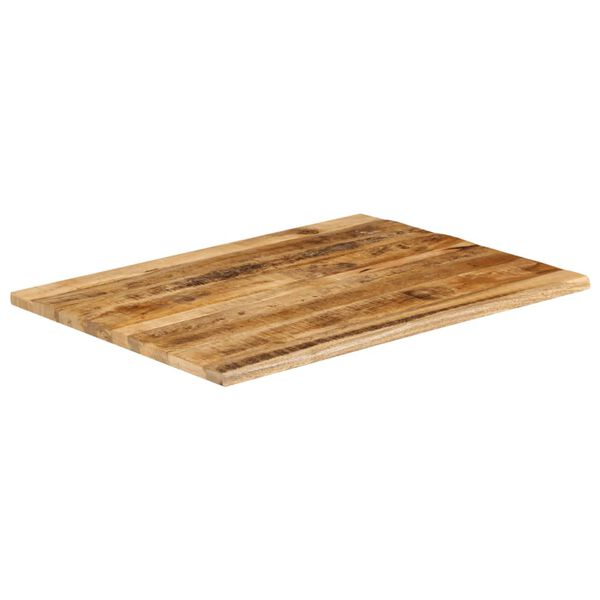 vidaXL lauaplaat, 90 x 80 x 3,8 cm, naturaalsete servadega, mangopuit
