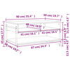 vidaXL kohvilaud, suitsutatud tamm, 90 x 50 x 45 cm, tehispuit