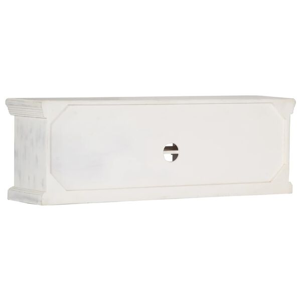 vidaXL telerikapp valge 120 x 30 x 40 cm mangopuit