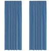 vidaXL voile kardinad varrastega taskutega 2 tk, kuninglikult sinised