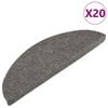 vidaXL iseliimuvad trepivaibad 20 tk, hall, 56 x 17 x 3 cm