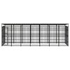vidaXL koeraaedik katusega, teras, 12,9 m²