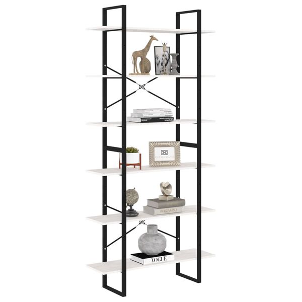 vidaXL kõrge kapp, 100 x 30 x 210 cm, valge, männipuit