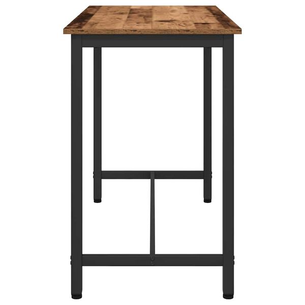 vidaXL laud Vana puit 100 x 50 x 76,5 cm T&ouml;&ouml;deldud puit ja teras