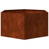 vidaXL taimekast, rooste, 90 x 90 x 45 cm, Corten teras