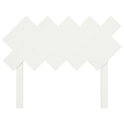 vidaXL voodipeats, valge, 104x3x80,5 cm, männipuit