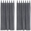 vidaXL Pimendavad kardinad 2 tk Helehall 140 x 175 cm Samet