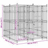 vidaXL koeraaedik, teras, 3,69 m&sup2;