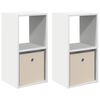 vidaXL &Ouml;&ouml;kapp 2 tk Valge 30,5 x 27 x 59,5 cm Tehispuit